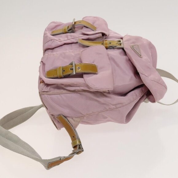 PRADA Backpack Nylon Pink Silver Auth 119214 - Picture 5 of 16